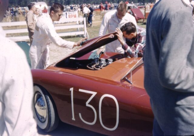 C.T. Special, a Glaspar body with Ardun-Ford 280 CID engine, owned by Bill Tritt and driven by Warren Gerdes. 1953